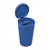 Trash Can Car Ashtray Blue